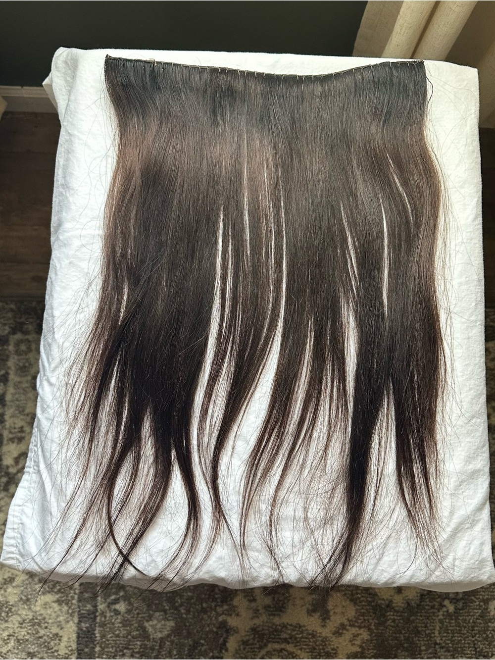 Bellami Off Black/mocha Cream Flex Weft 18” Human Hair Extensions - Picture 11 of 11